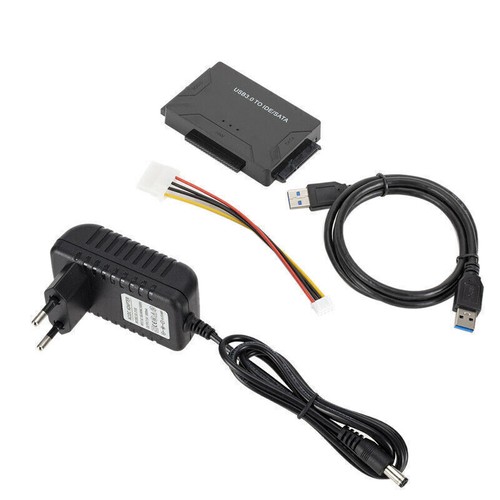 Kit Adaptateur Câble Convertisseur Disque Dur Externe USB 3.0 vers IDE SATA 2.5" 3.5"