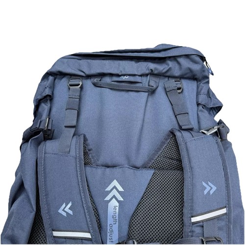 Fohn - 65 litre Waterproof Hicking Backpack / Bag - Navy Adults New - Picture 5 of 7