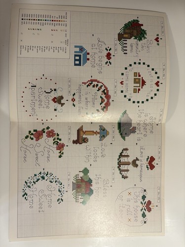 Leisure Arts: 'ROUND THE HOUSE COLLECTION ONE Cross Stitch Book #414 by CHAR Guc - Picture 3 of 3