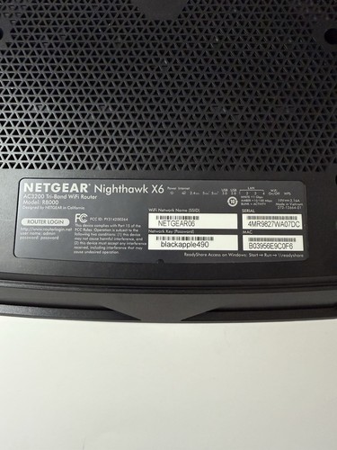 Netgear Nighthawk X6 R8000 AC3200 4-Port Gigabit Wireless AC Router - Picture 5 of 6