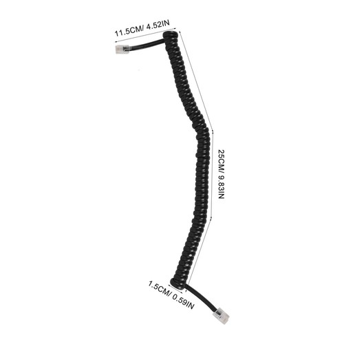 2Pcs Coiled Phone Cords for Telephone Receiver Cable Replacement - Zdjęcie 10 z 12