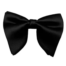  Bow Ties for Men, Pre Tied Bowtie Adjustable Oversize Mens Bow Tie for Black