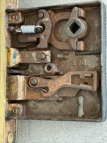 Antique Russwin Mortise Lock, No Keys, Privacy Lock No. 370 - Bild 6 von 21