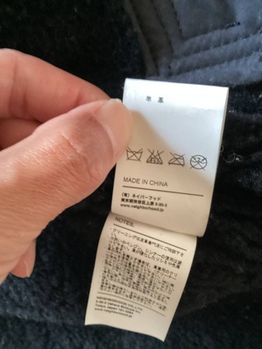 Used Neighborhood B-6 Urban Garment Leather Jacket Size S Black - Picture 8 of 8