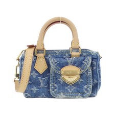Louis Vuitton Nano Speedy Monogram Denim Crossbody Bag for