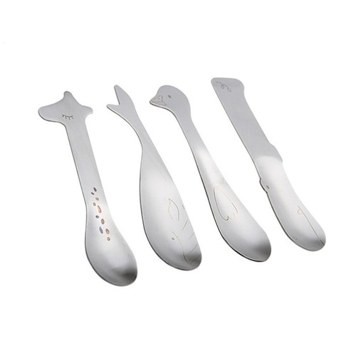 2 Pcs Children's Spoon Creative Kids Cartoon Ice Cream Scoop - Picture 2 of 11