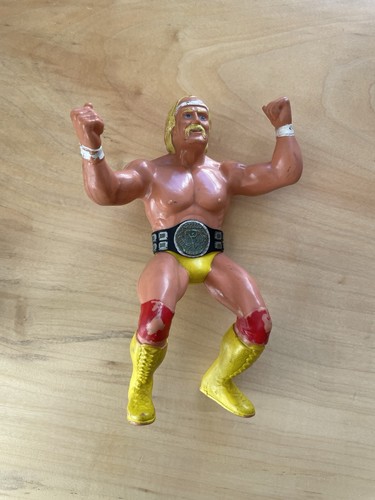 Vintage Hulk Hogan Figure with Rare Black Champion...