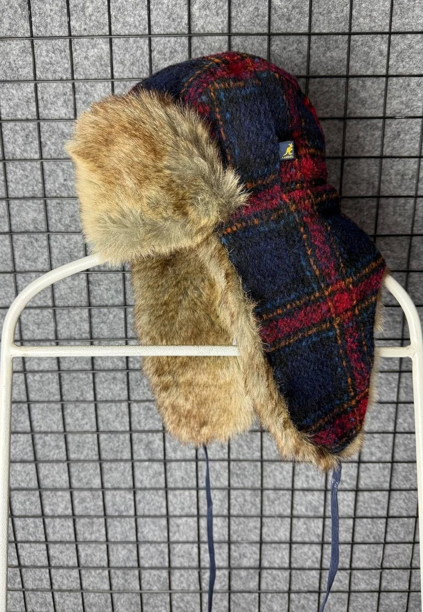 Chapéu Multi Plaid Faux Fur Bucket by Kangol - 79,95