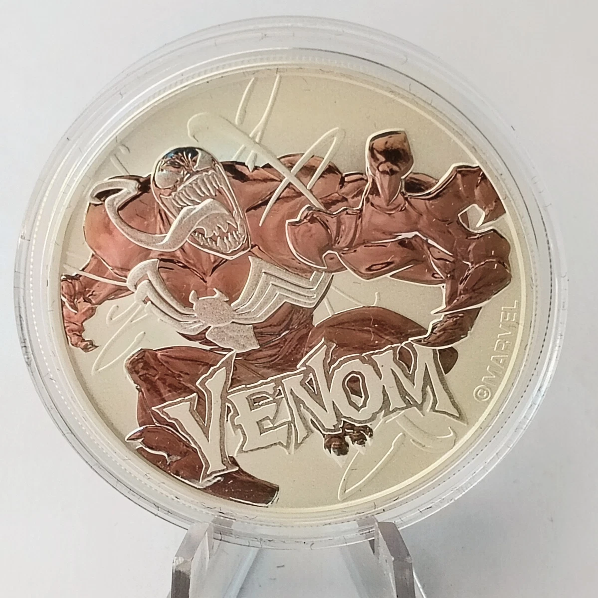 Moneda de Plata Marvel Venom 2020, 1 Oz de Poder Simbiótico