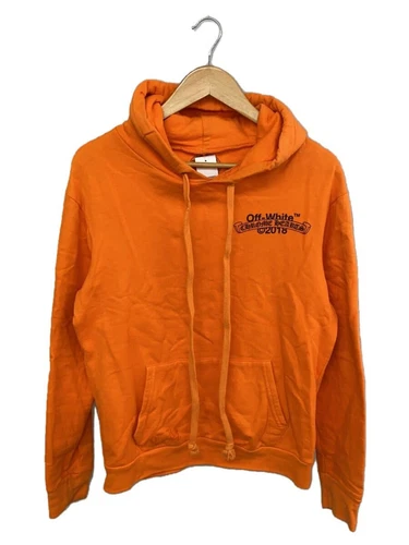 OFF WHITE Felpa con cappuccio CHROME HEARTS × OFFWHITE arancione S usata