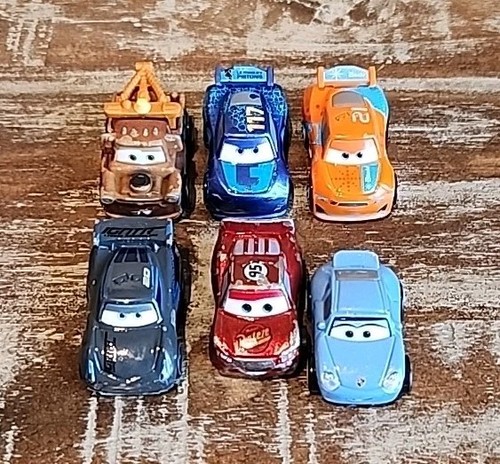 Disney Pixar Cars Mattel Metal Mini Racers Loose Lot of 6 Trucks Toys