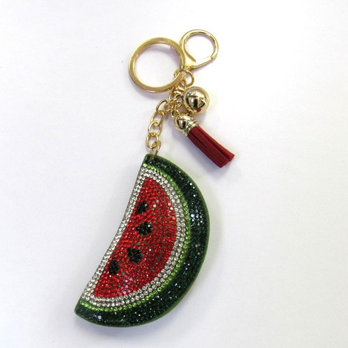 Schlüsselanhänger Wassermelone Strass Kristall Glitzer Taschenanhänger Handtascheanhänger