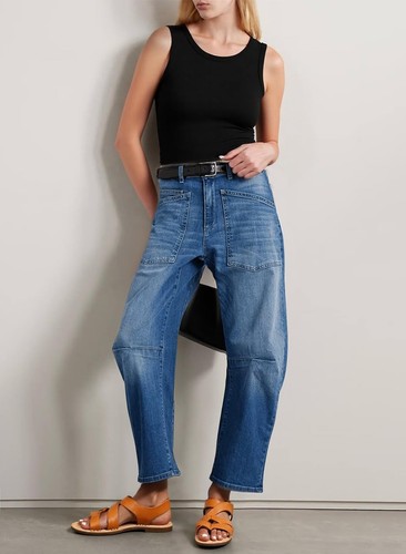 Baggy Jeans for Women Trendy 2025 Casual Stretchy High Waisted Wide Leg Boyfr... - Picture 4 of 7