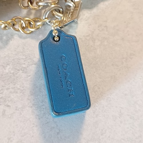 Coach Kugel Kugeln Mix Taschenanhänger Schlüsselring Schlüsselanhänger Schlüsselanhängsel blau - Bild 9 von 12