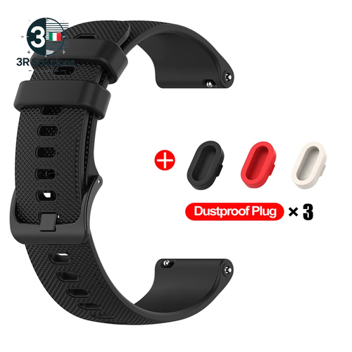 18Mm 20Mm 22Mm Cinturino Orologio per Garmin Venu 3/3S/2/2S Cinturini in Silicon - Photo 11 sur 26