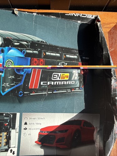 LEGO Technic Nascar Next Gen Chevrolet Camaro 42153 Neu Crushed Box - Bild 8 von 13