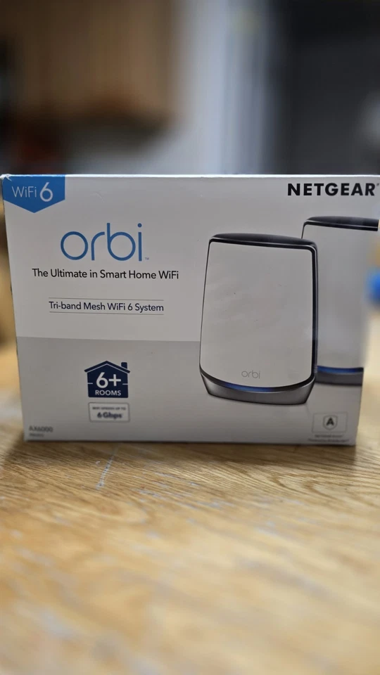 NETGEAR Orbi RBK852 AX6000 Tri-Band Mesh WiFi 6 System White Router Only!!!!! - Image 4 of 4
