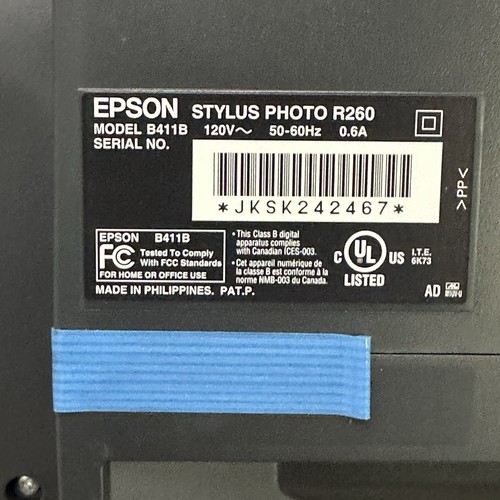 Epson Stylus Photo Ultra Hi-Definition R260 Digital Inkjet Printer New Open Box - Picture 13 of 13