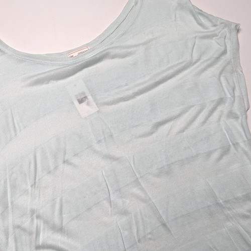 Camisa Gap para mujer talla M azul verdoso semi transparente manga corta - Imagen 2 de 5