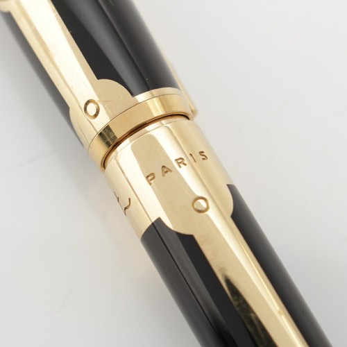Dupont Bogey Collection Fountain Pen 14K Nib Black x Gold - Picture 7 of 13