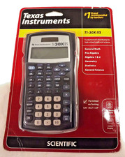 Texas Instruments TI 30X IIS Scientific Calculator Battery Power Black 2012 NEW
