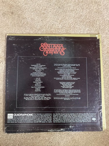 SANTANA - ABRAXAS QUADRAPHONIC QUAD VINYL LP 1972 VG+/VG+ - Bild 3 von 6