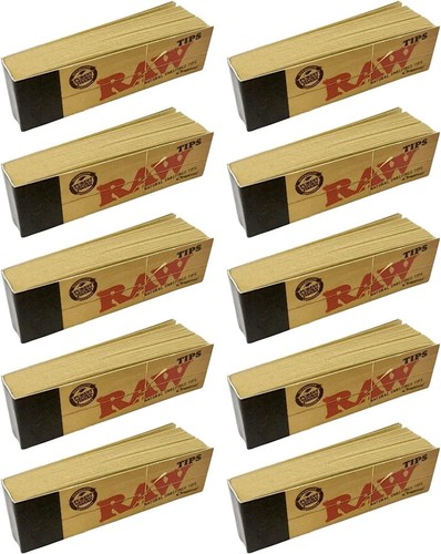 Rohes Blättchen ungebleicht Filter Tips 10er Pack = 500 50 Stück (10er Pack) - Bild 2 von 3