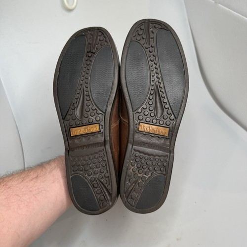 Timberland Kiawah Bay 2 Ojos Barco Zapatos Para Hombre Talla 12W Cuero Cubierta Sin usar Puntera Marrón - Imagen 5 de 24