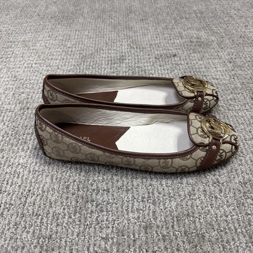 Michael Kors Planos Monograma Jacquard Marrón Mujer’s Talla 10 - Imagen 2 de 11