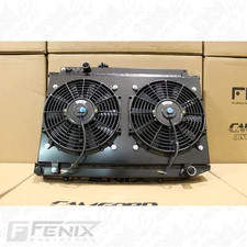 FENIX Alloy Stealth Radiator Fan & Shroud - Suits All Toyota Supra MA70 - JZA70