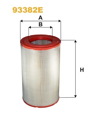AIR FILTER 93382E FOR BMC PROFESSIONAL VAN HOOL EOS VOLVO A 8.8L 6cyl 12.0L EOS - Picture 2 of 6