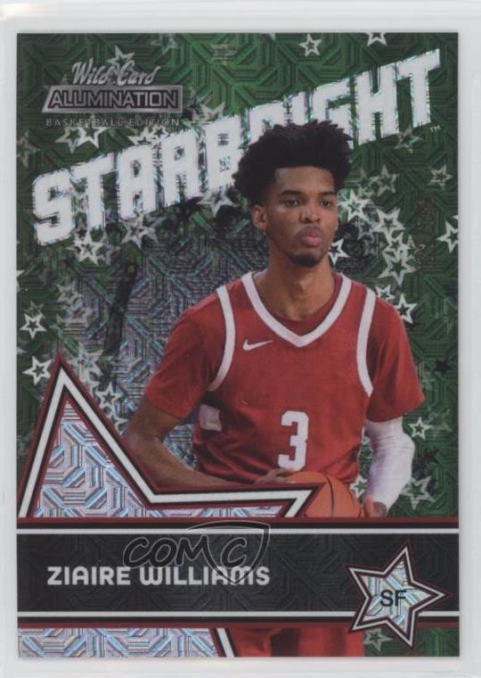 2021-22 Wild Card Alumination Holo-Lux Green /199 Ziaire Williams Rookie RC 2b2