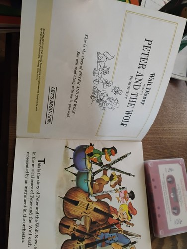 1978 Disneyland Records Peter The Wolf  24 PG Read Along Book & Tape Great Shape - Bild 3 von 8