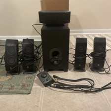 Logitech X-540 5.1 Surround Sound Speakers Subwoofer Satellite