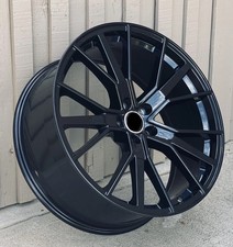 20x9 Gloss Black Wheels For Audi A8 A5 A4 Q5 Tiguan Rims Set 20 5x112 Cb66.6