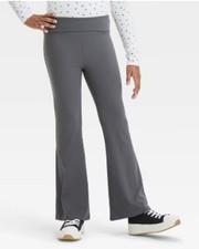 Girl’s Art Class Foldover Flare Leggings Gray Size L (10/12) NWT
