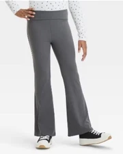 Girl’s Art Class Foldover Flare Leggings Gray Size XL(14) NWT