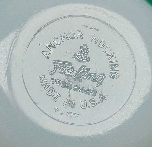 Anchor Hocking Fire King 434 Starburst Candle Glow 6 oz Custard Ramekin Set Of 2 - Picture 5 of 6