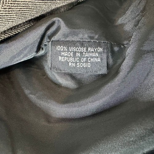 Herringbone Tweed Blazer Size 10/11 Jacket Oversize Gray Sterling Cooper Vintage - Picture 10 of 13