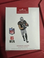 2024 Hallmark Keepsake Ornament Davante Adams Las Vegas Raiders NFL