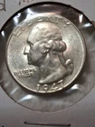 1947 D Washington Quarter In AU/ UNC Condition In My Opinion. #584