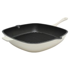 BergHOFF Neo Cast Iron Square Grill Pan 11", Meringue