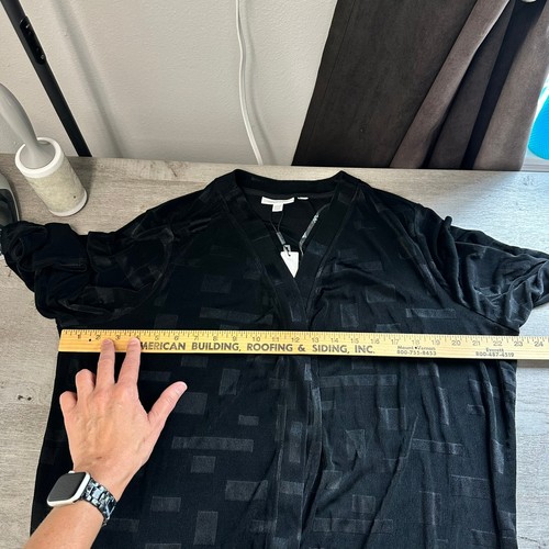 Neu mit Etikett Chico's Travelers Jacquard-Cardigan schwarz Design 3 XL - Bild 12 von 14