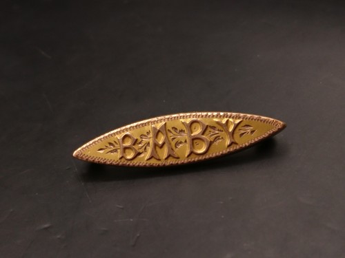 Vintage Antique Victorian 9ct Gold BABY Brooch. Good Quality Piece. Free UK P&P - Picture 8 of 8