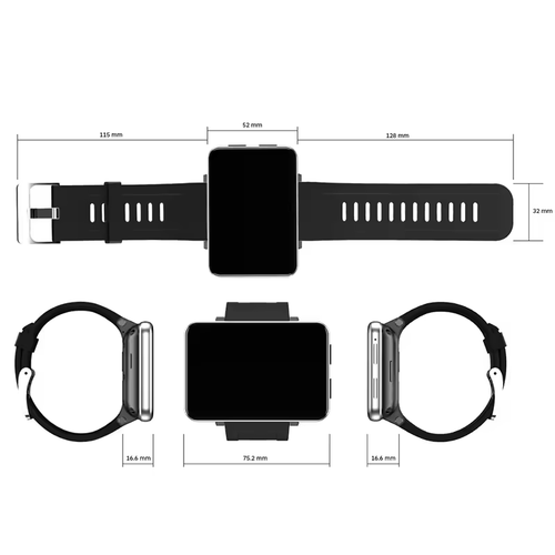 DM100 4G Smart Watch Sports WiFi GPS Bluetooth Smartwatch 2.86 Inch Touch Screen - Zdjęcie 9 z 11