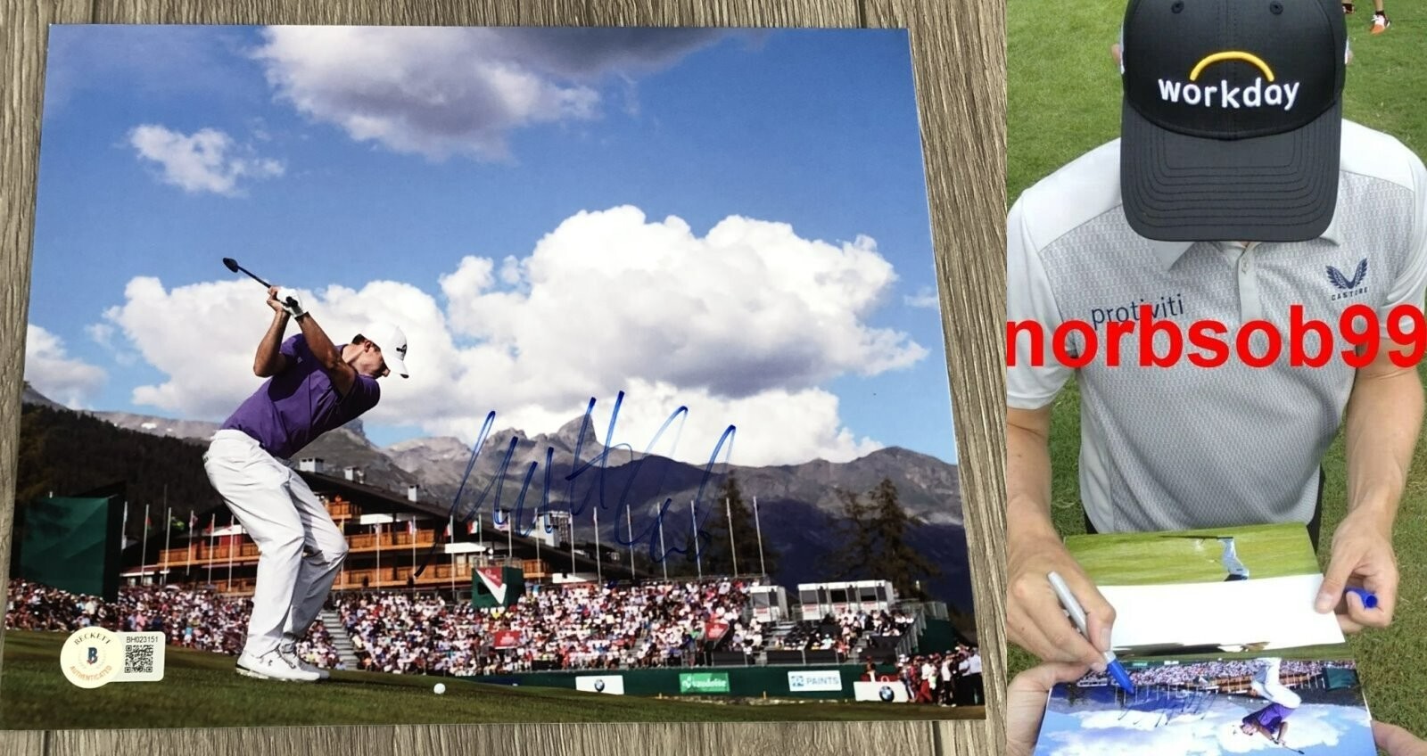 Matthew Fitzpatrick Autographed Signed MATT 8x10 PHOTO A w/EXACT PROOF BECKETT COA 