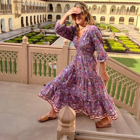 Cotton long sleeve clearance maxi dresses