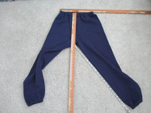 Pantalones deportivos Russell años 70 adultos medianos W32 L26 azul logotipo jogger para hombre hechos en EE. UU. - Imagen 9 de 17