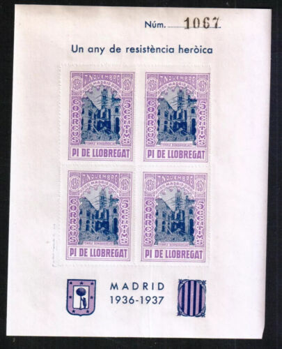 ESPAÑA VIÑETAS GUERRA CIVIL HB NUEVA PI DE LLOBREGAT 3 SIN GOMA