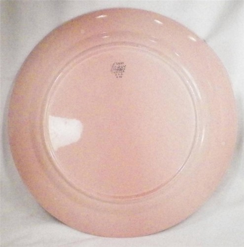 LuRay Pastels Chop Plate Round Platter Sharon Pink Taylor Smith Taylor 14in VTG - Picture 2 of 3